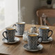 Porcelain Mug Set - 4 Pcs